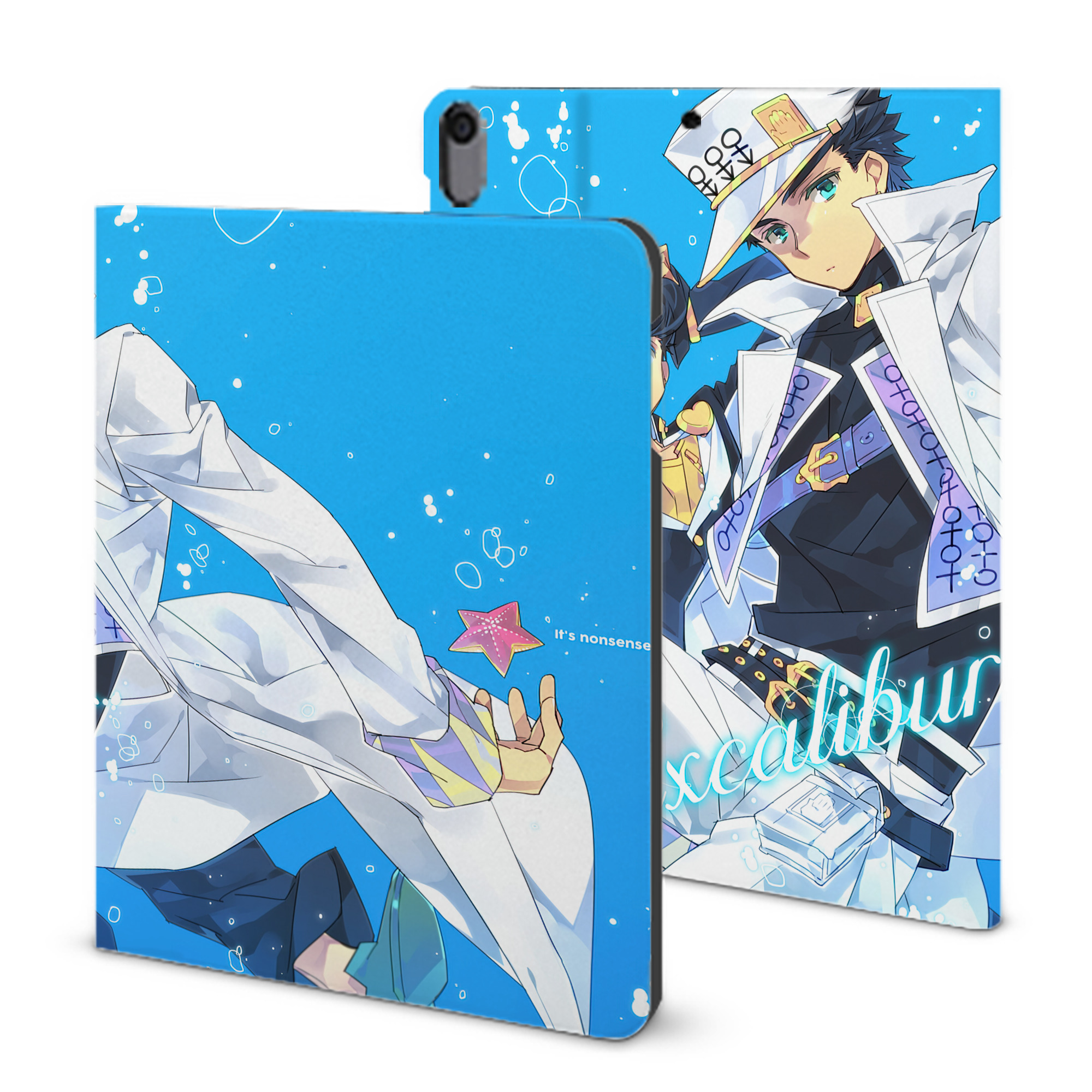 （画像用） ジョジョの奇妙な冒険 JoJo's Bizarre Adventure IPad ケース ブック型 PUレザー TPU 耐衝撃 軽量 薄型 ペン収納なし 全面保護 IPad 各モデル対応